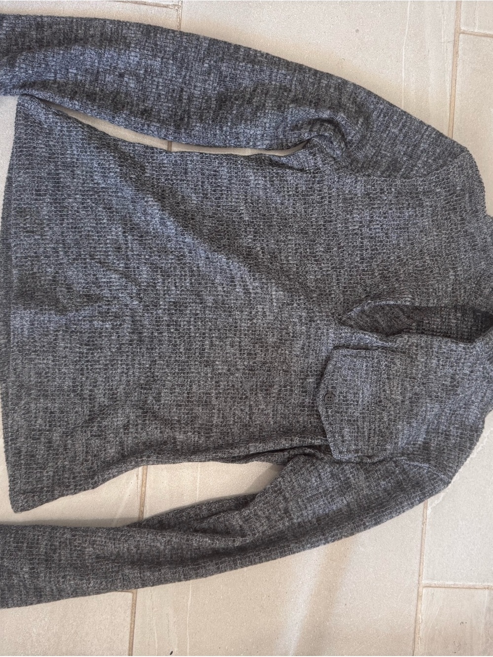 Men's Charcoal Turtleneck Knit Sweater